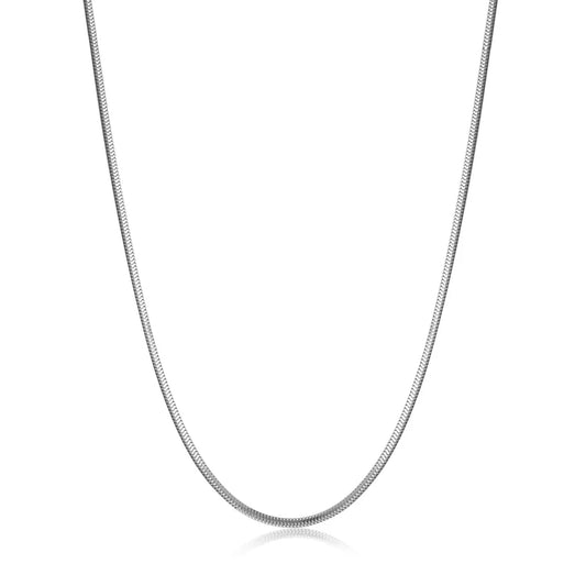 Silver Snake Chain Necklace by Ania Haie