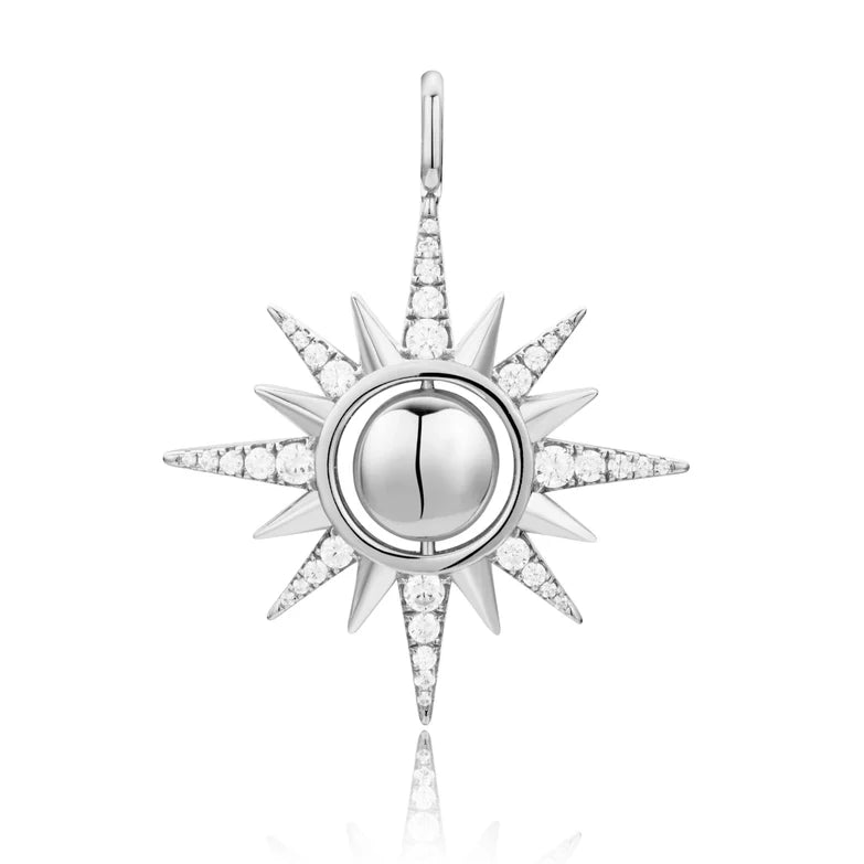 Silver Supernova Charm by Ania Haie