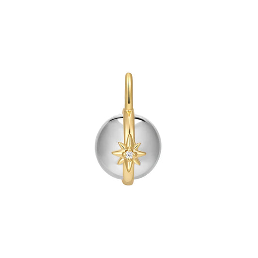 Two Tone Celestial Sphere Charm by Ania Haie