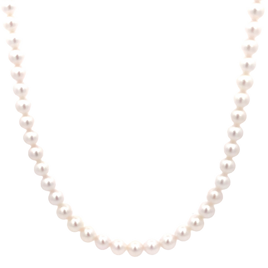 Pearl Necklace Gold 