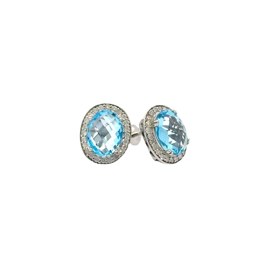 4.67ct Oval diamond stud earrings for her online by Jewelery4u