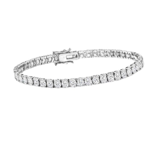 bracelet tennis sterling silver moissanite 1