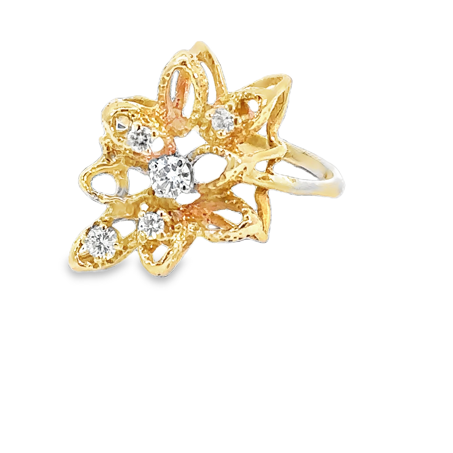 Ember Flower Diamond Ring