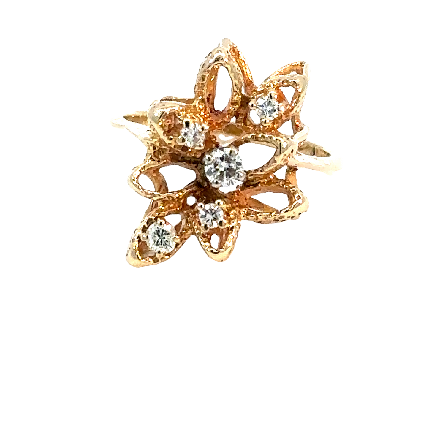 Ember Flower Diamond Ring