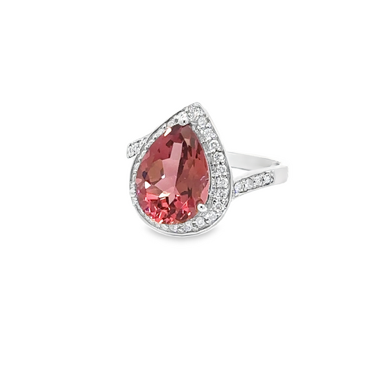 Inspiration Pink Tourmaline Cocktail Ring